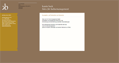 Desktop Screenshot of beckmanagement.de